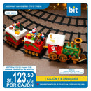 C03 ADORNO NAVIDEÑO TIPO TREN / COD: W226 - CJN 8 UNDS