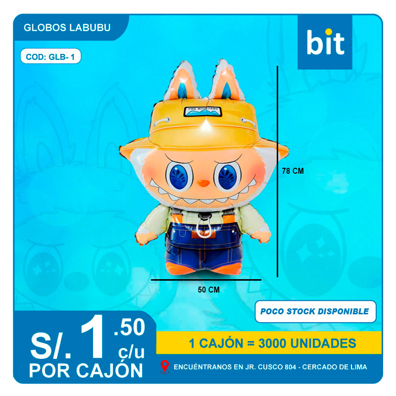 C03- GLOBOS LABUBU / COD: GLB-1 - CJN 3000 UNDS