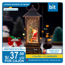 C01 ADORNO NAVIDEÑO DE RESINA COD: WDL-2114B -- CJN  12 UNDS