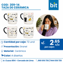 C01 TAZA DE CERAMICA COD:209-14 CJN 72 UND