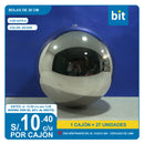 C03 BOLAS DE 20 CM- SILVER / COD:6279-4 - CJN 27 UNDS