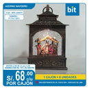 C03 ADORNO NAVIDEÑO TIPO CANDELABRO TAMAÑO: 17.7*9.1*25.3 / COD:WDL-24007C- CJN 8 UNDS