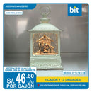 C03 ADORNO NAVIDEÑO TIPO CANDELABRO TAMAÑO: 13.7*8.5*21/ COD: WDL-24008C- CJN 12 UNDS