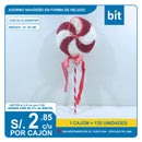 C03 ADORNO ARBOL NAVIDENO DE ESPUMA EN FORMA DE PALETA DE 12X30CM/ COD: HL12-252007R/P - CJN 120 UNDS