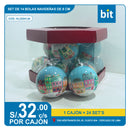 C03 ADORNO NAVIDEÑO / SET DE 14 BOLAS   / COD: HL22GH-24- CJN 24 UNDS