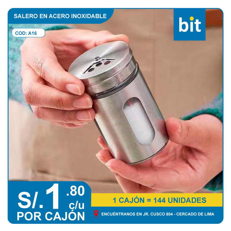 C03 SALERO EN ACERO INOXIDABLE / COD: A16 - CJN 144 UNDS