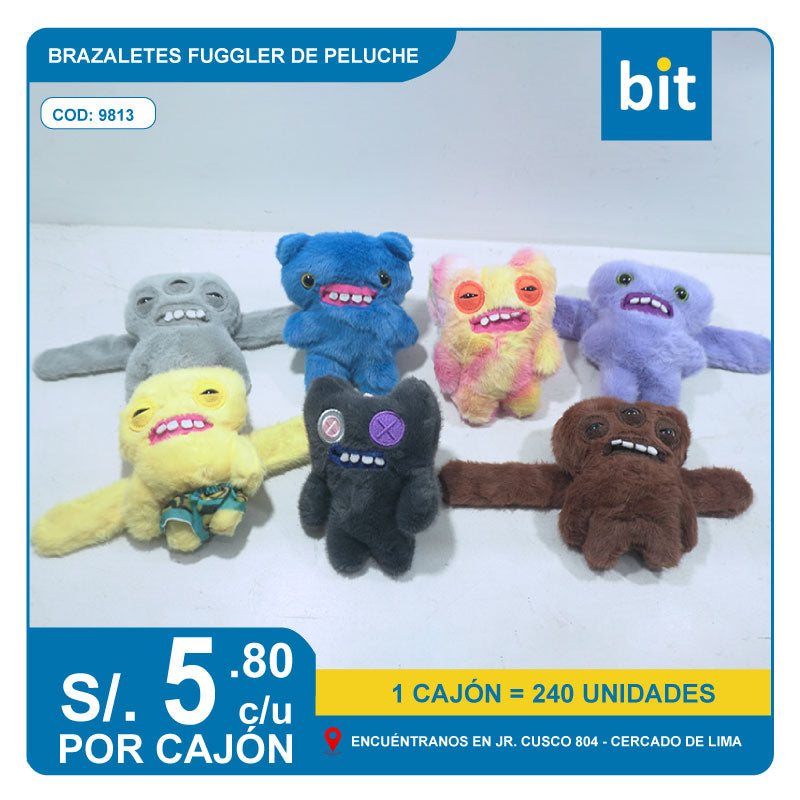 C03 BRAZALETES FUGGLER DE PELUCHE / COD: 9813 - CJN 240 UNDS
