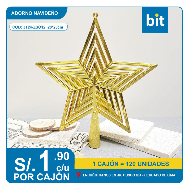 C03 ADORNO NAVIDEÑO / COD:JT24-ZSO12 20*23cm- CJN 120UNDS