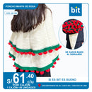 C02 PONCHO-MANTA 80 CM ROSA/ CJN 60 UNDS