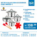 SET DE  OLLAS COD:  HR1125-1