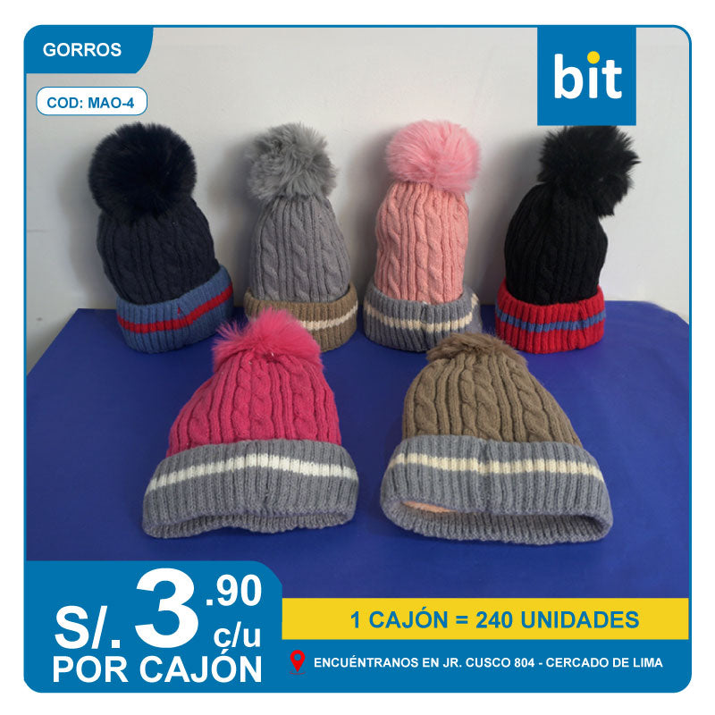 C03 GORROS / COD : mao-4 - CJN 240 UNDS