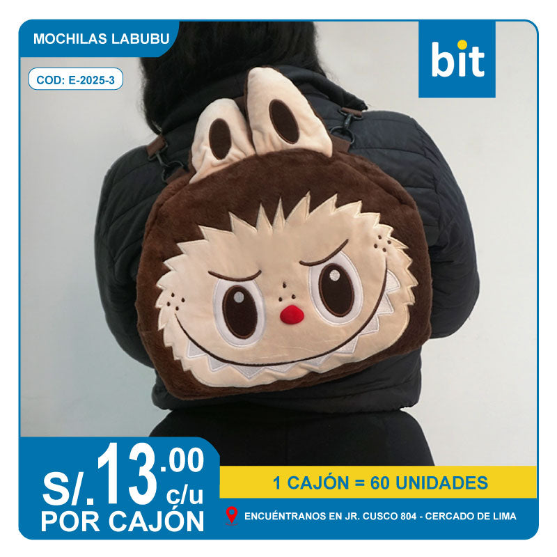C03 MOCHILA LABUBU / COD:E-2025-3 ( 2025-1 ) CJN 60 UNDS