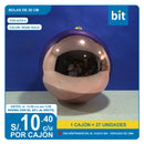 C03 BOLAS DE 20 CM- ROSE GOLD / COD:6279-4 - CJN 27 UNDS