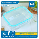 C03 TAPER DE VIDRIO 1040ML (LUCANAS)   / COD: 36259-3- CJN 24 UNDS