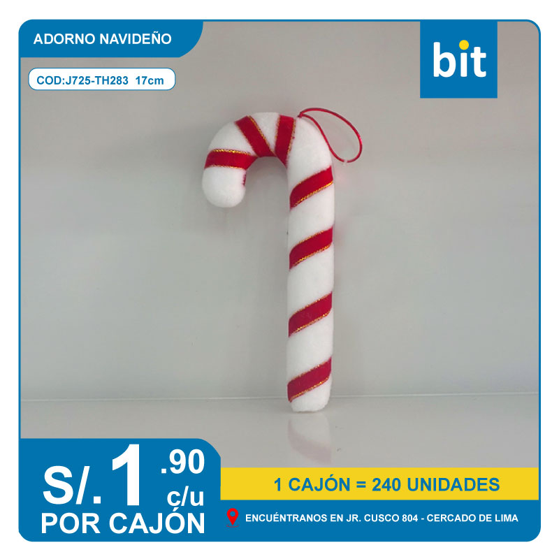 C03 ADORNO NAVIDEÑO / COD:J725-TH283  17cm - CJN 240 UNDS