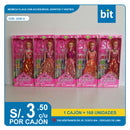 C03 MUÑECA FLACA CON ACCESORIOS ,ZAPATOS Y VESTIDO/ COD:867- CJN 168 UNDS