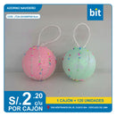 C03 ADORNO NAVIDEÑO / COD:JT24-GH389PAB 8cm- CJN 120UNDS