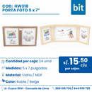 C01 PORTA FOTO COD: HW318 / 5 x 7” / 12.7cm CJN 24 SET