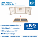 C01 PORTA FOTO COD: HW166 / 5 x 7” / 12.7cm CJN 24 SET