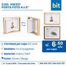 C01 PORTA FOTO COD: HW327 / 4x 6” / 10.16cm CJN 60 UNID