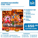 DECORACIONES DE NAVIDAD COD: Y302 CJN X 1 UNID