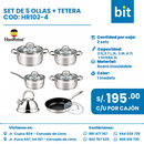 SET DE 5 OLLAS Y TETERA COD:  HR102-4