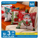C01 FUNDA NAVIDEÑO DE COJIN COD: 6325018 -- CJN  120 UNDS