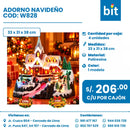 DECORACIONES DE NAVIDAD COD: W828 CJN X 4 UNID
