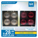 C03 14cm-SET DE 4 BOLAS/ COD:6279-6- CJN 12 UNDS