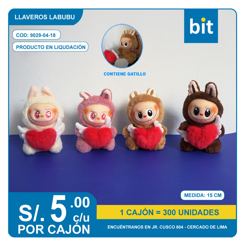 C03 LLAVEROS LABUBU / COD: 9029-04-18- CJN 300 UND