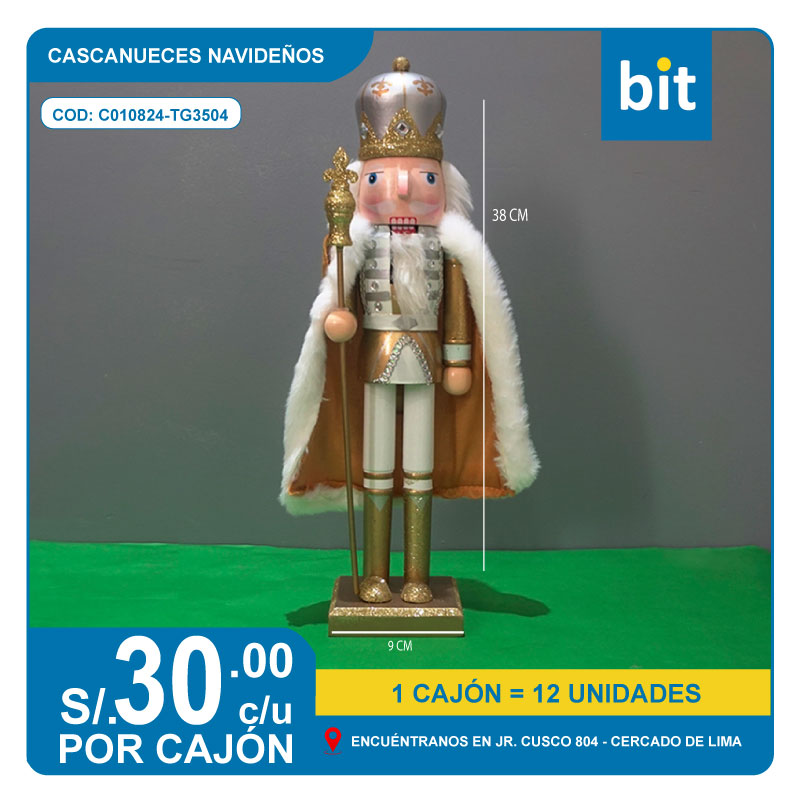 CASCANUEZ NAVIDE?O DE MDF COD: C010824-TG3504 - CJN  12 UNDS