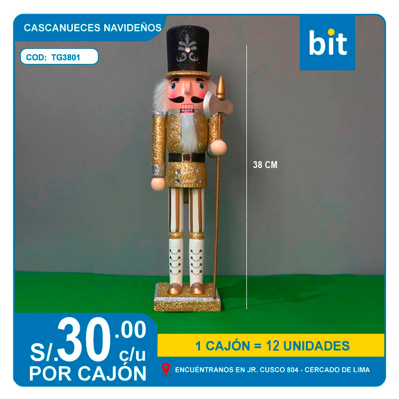 C01 CASCANUEZ NAVIDEÑO DE MDF COD: TG3801 -- CJN  12 UNDS