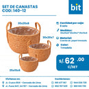 C01 SET DE CANASTAS COD: 140-12 CJN 8 SET