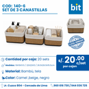 C01 SET DE CANASTILLAS COD:140-6 CJN 20 SET