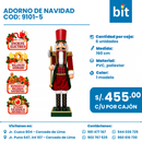 C01 ADORNO DE NAVIDAD 160CM COD: 9101-5 CJN 1 UND