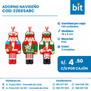 C01 ADORNO DE NAVIDAD COD:  E2665ABC CJN 144 UNID