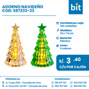 C01 ARBOL DE PLASTICO CON LUZ  COD: SR7233-23 CJN POR 144 UNID