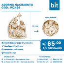 C01 ADORNO NACIMIENTO COD: W2424 CJN 12 UNID