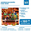 DECORACIONES DE NAVIDAD COD: W218 CJN X 6 UNID