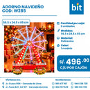 ADORNO NAVIDEÑO COD: W285 CJN X 2 UNID