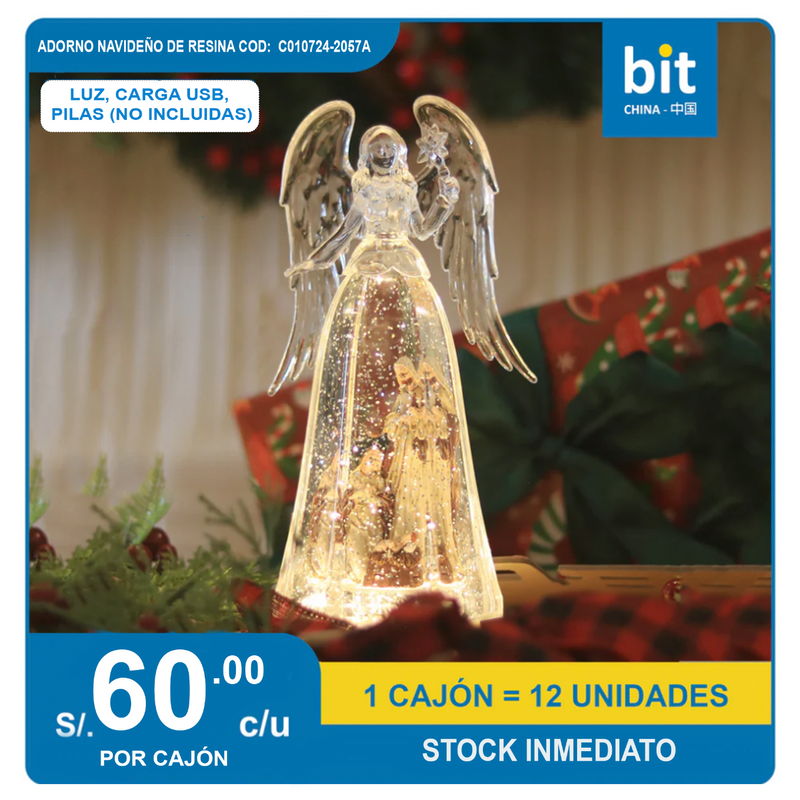 ADORNO NAVIDEÑO  COD:  C010724-WDL-2057A CJN 12 PCS