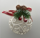 ADORNO NAVIDEÑO FORMA DE  BOLA COD: JT22-HE049 CJN 120 UND