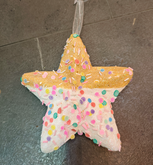 C03 ADORNO ARBOL NAVIDENO DE ESPUMA EN FORMA DE ESTRELLA DE 14CM/ COD: HL25FY-175 - CJN 240 UNDS