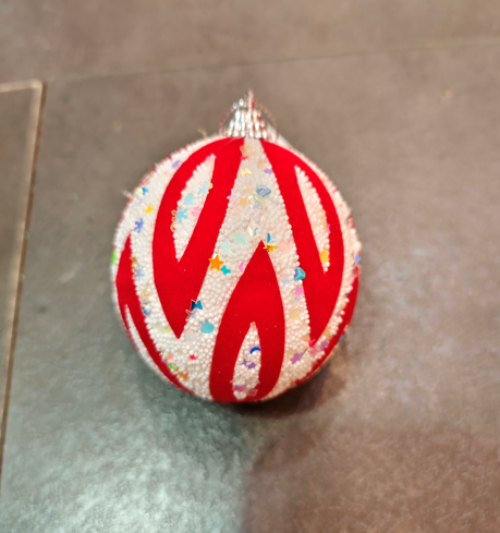 C03 ADORNO ARBOL NAVIDENO  ESFERA 8CM/ COD: HL25FY-042- CJN 240 UNDS