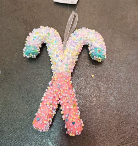 C03 ADORNO ARBOL NAVIDENO / BASTON DE 12X15CM / COD: HL25FY-334- CJN 240 UNDS