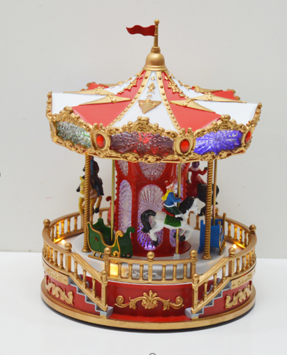 C03 ADORNO VILLA NAVIDEÑA MEDIDA : 23*23*28CM/ COD: 23053/11BSM CJN 8 UNDS