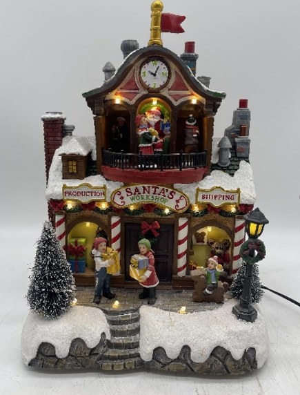 C03 ADORNO VILLA NAVIDEÑA MEDIDA :22x16x29/ COD : FQ22051 CJN 4 UNDS