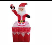 C03  ADORNO NAVIDEÑO INFLABLE DE 1.7M / COD: Q1-2406-170- CJN 8 UNDS