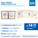 C01 PORTA FOTO COD: HW318 / 4 x 6” / 10.16cm CJN 24 SET
