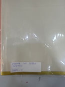 C01 HOJAS DE PLASTICO DECORATIVAS CREMA CON BORDE DORADO COD: PAPEL-2  CJN 100 SET